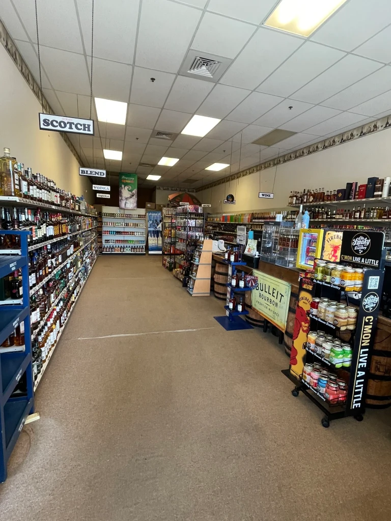  A deep point-of-view photo of the store as you walk through the entrance.